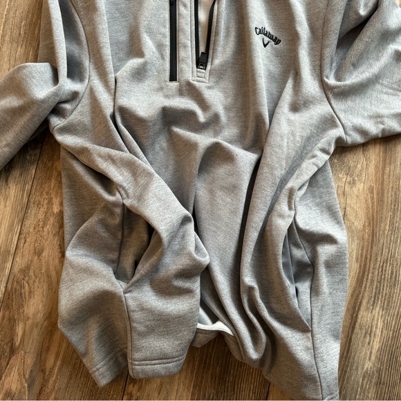Callaway men’s 1/4 zip pullover grey. L - Picture 4 of 4
